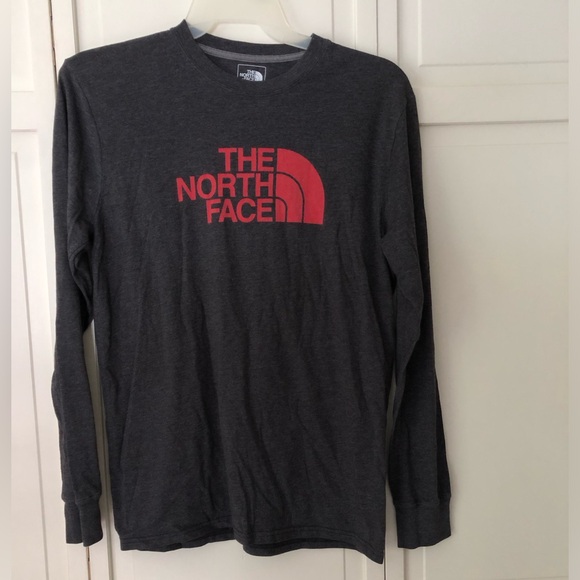The North Face Other - Men’s North Face long sleeve charcoal grey with red tshirt